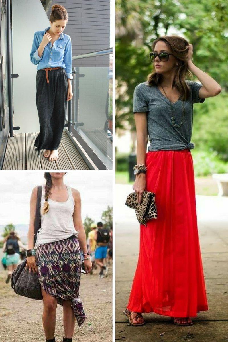 What to Wear with Long Skirts 2021 | Styleew